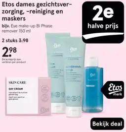 Etos Etos dames gezichtsverzorging, reiniging en maskers aanbieding