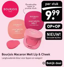 Etos Macaron Melt Lip & Cheek aanbieding