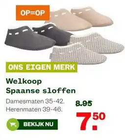 Welkoop Welkoop Spaanse sloffen aanbieding