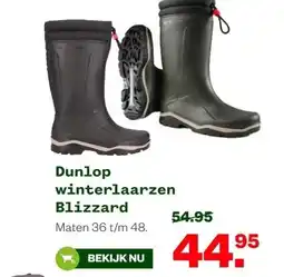 Welkoop Dunlop winterlaarzen Blizzard aanbieding