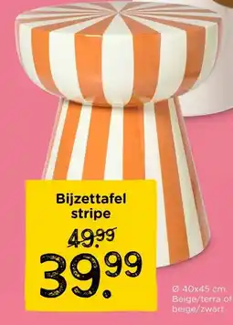 Xenos Bijzettafel stripe aanbieding