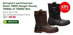 Welkoop Grisport werklaarzen Enkel 72457, Ranger Hound, 72401C of 72401C Wol aanbieding