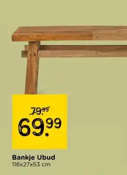 Xenos Bankje Ubud aanbieding