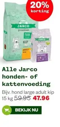 Welkoop Alle Jarco honden- of kattenvoeding aanbieding