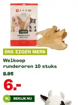 Welkoop Welkoop runderoren 10 stuks aanbieding