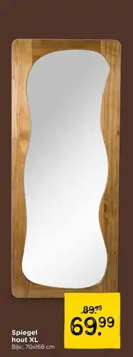 Xenos Spiegel hout XL aanbieding
