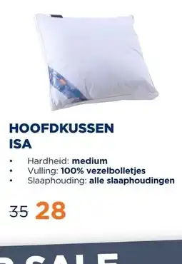 TotaalBED Hoofdkussen Isa | Vezelbolletjes aanbieding
