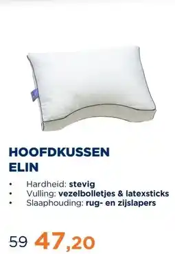 TotaalBED Hoofdkussen Elin | Vezelbolletjes aanbieding