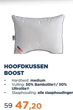 TotaalBED Hoofdkussen Boost | Bamboe aanbieding