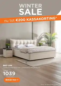 TotaalBED Bed Luik | 140 x 200 cm | Sino 973, ivoor aanbieding