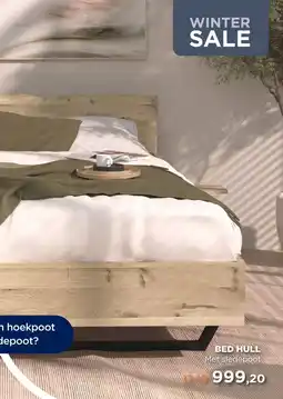 TotaalBED Bed Hull | houten hoofdbord | 140 x 200 cm | Slede poten aanbieding