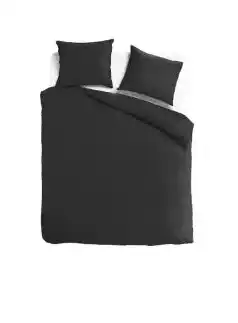 TotaalBED Dekbedovertrek Noa Zwart 140 x 200/220 cm aanbieding