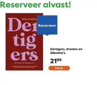 The Read Shop Dertigers, dromen en dilemma's aanbieding