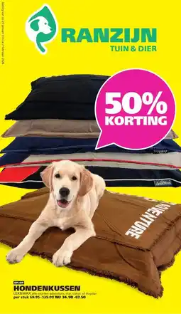 Ranzijn HONDENKUSSEN aanbieding