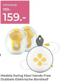 Prenatal Medela Swing Maxi Hands-Free Dubbele Elektrische Borstkolf aanbieding