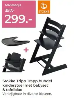 Prenatal Stokke Tripp Trapp bundel kinderstoel met babyset & tafelblad aanbieding
