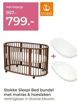 Prenatal Stokke Sleepi Bed bundel met matras & hoeslaken aanbieding