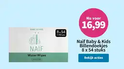Plein.nl Naïf Baby & Kids Billendoekjes aanbieding