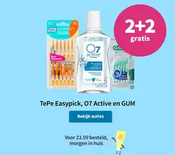 Plein.nl TePe Easypick, 07 Active en GUM aanbieding
