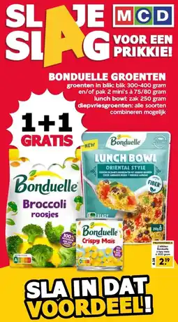 MCD Supermarkt BONDUELLE GROENTEN aanbieding