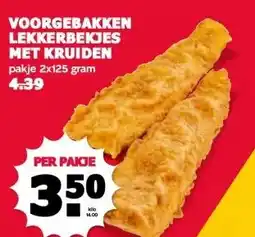 MCD Supermarkt VOORGEBAKKEN LEKKERBEKJES MET KRUIDEN aanbieding