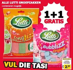 MCD Supermarkt ALLE LUTTI SNOEPZAKKEN aanbieding