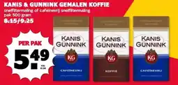 MCD Supermarkt KANIS & GUNNINK GEMALEN KOFFIE aanbieding