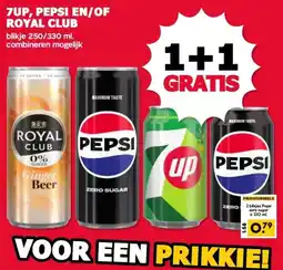 MCD Supermarkt 7UP, PEPSI EN/OF ROYAL CLUB aanbieding