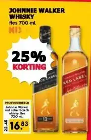 MCD Supermarkt JOHNNIE WALKER WHISKY aanbieding