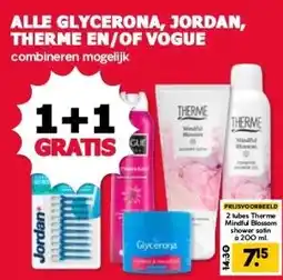 MCD Supermarkt ALLE GLYCERONA, JORDAN, THERME EN/OF VOGUE aanbieding