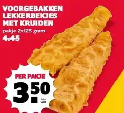 MCD Supermarkt VOORGEBAKKEN LEKKERBEKJES MET KRUIDEN aanbieding