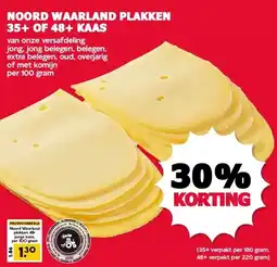 MCD Supermarkt NOORD WAARLAND PLAKKEN 35+ OF 48+ KAAS aanbieding