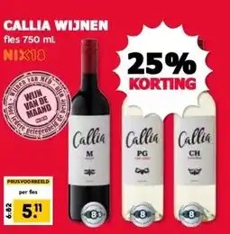 MCD Supermarkt CALLIA WIJNEN aanbieding