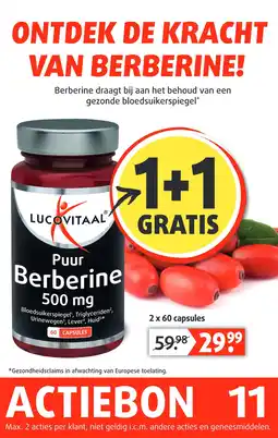 Lucovitaal Puur Berberine 500 mg aanbieding