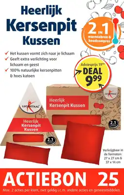 Lucovitaal Heerlijk Kersenpit Kussen aanbieding