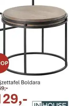 INHOUSE Bijzettafel Boldara aanbieding