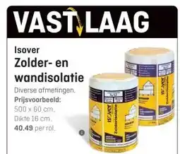 Hubo Isover Zolder- en wandisolatie aanbieding