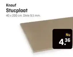Hubo Knauf Stucplaat aanbieding