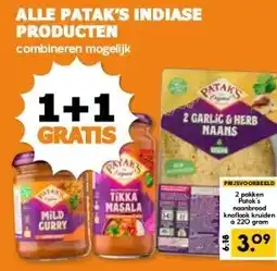 CoopCompact ALLE PATAK'S INDIASE PRODUCTEN aanbieding