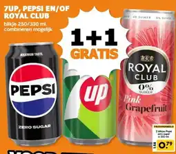 CoopCompact 7UP, PEPSI EN/OF ROYAL CLUB aanbieding