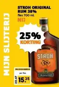 CoopCompact STROH ORIGINAL RUM 38% aanbieding