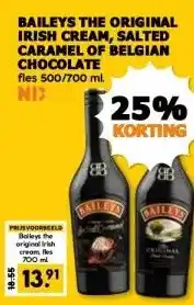 CoopCompact BAILEYS THE ORIGINAL IRISH CREAM, SALTED CARAMEL OF BELGIAN CHOCOLATE aanbieding