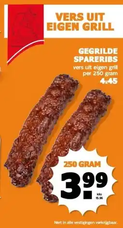 Coop GEGRILDE SPARERIBS aanbieding