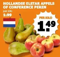 Coop HOLLANDSE ELSTAR APPELS OF CONFERENCE PEREN aanbieding