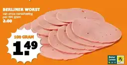 Coop BERLINER WORST aanbieding