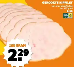Coop GEROOKTE KIPFILET aanbieding