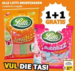 Coop ALLE LUTTI SNOEPZAKKEN aanbieding