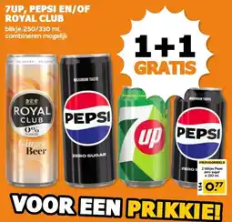 Coop 7UP, PEPSI EN/OF ROYAL CLUB aanbieding
