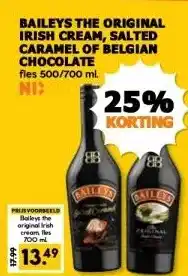 Coop BAILEYS THE ORIGINAL IRISH CREAM, SALTED CARAMEL OF BELGIAN CHOCOLATE aanbieding
