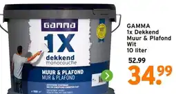GAMMA GAMMA 1x Dekkend Muur & Plafond Wit aanbieding